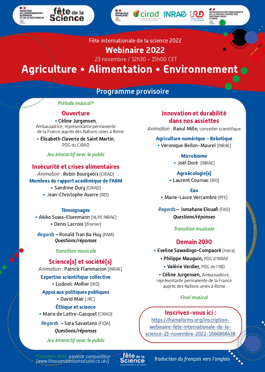 Programme 23 novembre - Fête internationale de la Science - Aggriculture - Alimentation - Environnement (édition 2022)_page-0001